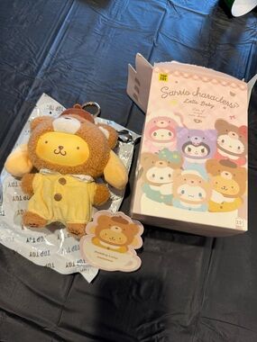 Sanrio Latte Baby Plush Keychain - Pompompurin Confirmed #sanrio #miniso #kawaii